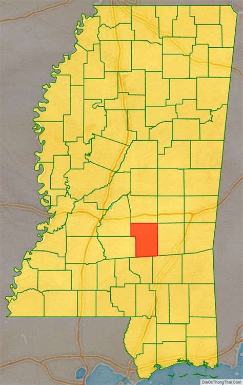 Smith County Location Map In Mississippi State Trong 2021