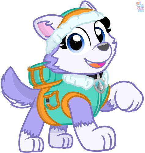 Raised Paw Everest From Paw Patrol By Rainboweeveede On Newgrounds