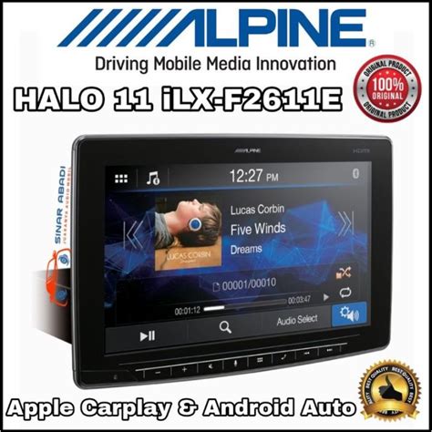 Head Unit Alpine Halo11 Ilx F2611e 11 Inch Apple Carplay Android Auto