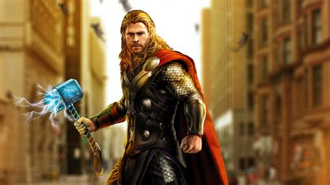 Avengers Age Of Ultron Thor Artwork Wallpaperhd Superheroes Wallpapers