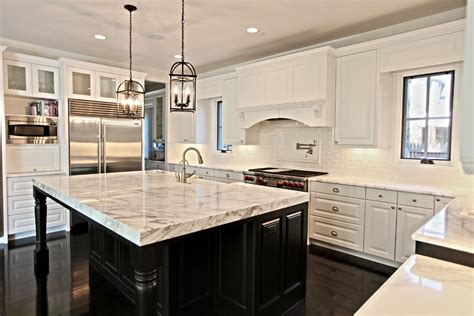 Email | mobile product lines: Black and White marble kitchen, Denver, CO - Contemporary ...
