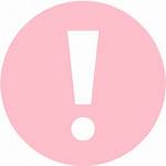 Warning Icon Pink Icons Custom