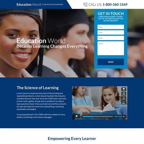 Best Education Landing Page Design Templates For Education Leads
