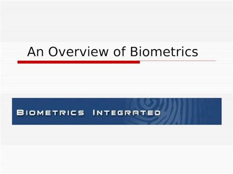 Biometric Presentation Ppt Powerpoint