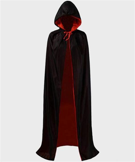 Halloween Black And Red Cloak Cape For Men Or Women Suiting Style