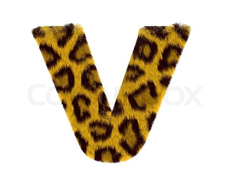 Letter From Tiger Style Fur Alphabet Stock Image Colourbox