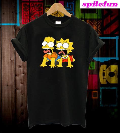 Bart And Lisa Simpson Scream T Shirt Bart And Lisa Simpson Shirts
