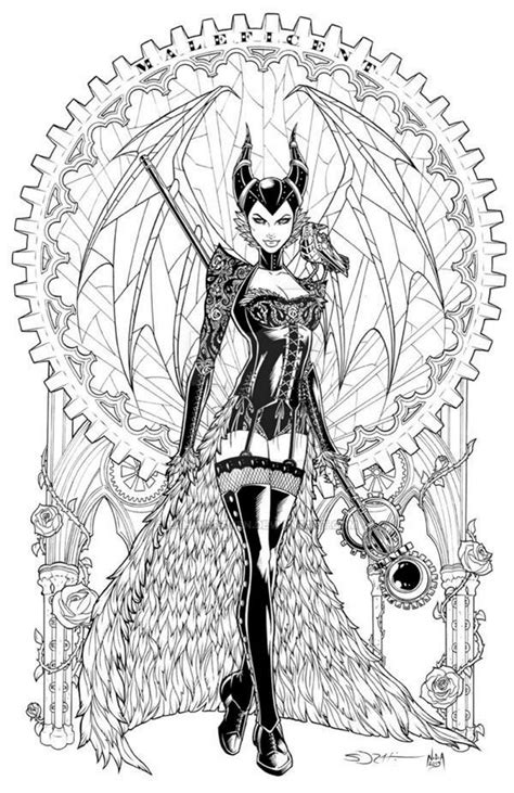 Maleficent Adult Coloring Pages