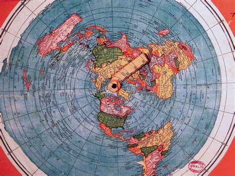 Flat Earth A3 Gleasons New Standard Map Of The World 1892 Poster