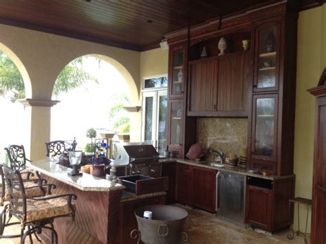Outdoor Kitchens Traditional Courtyard Miami By Pool Pros Inc