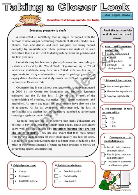 Ethics In Business Reading Puzzle ESL Worksheet By Biza