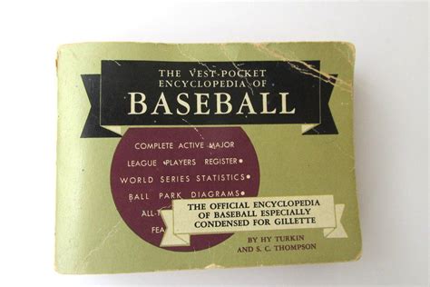 Vest Pocket Encyclopedia Of Baseball 1956 Vintage Baseball Etsy