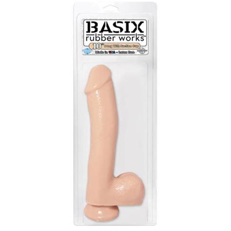 Basix Rubber Works 10 Inches Dong Suction Cup Beige On Literotica