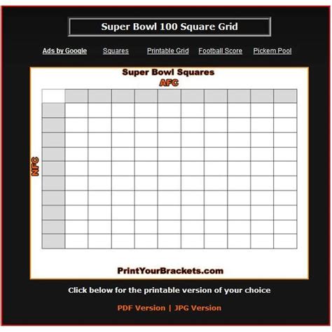 American football ball on white background. Super Bowl Square Template: Make It Easy On Yourself, The ...
