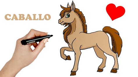 Cómo Dibujar Un Caballo De Manera Fácil 💙 How To Draw A Horse Easy
