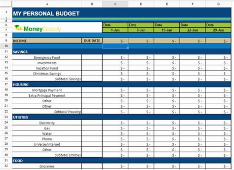 How To Create A Simple Budget Spreadsheet In Excel Ddsadeba