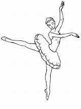 Coloring Dancer Ballerina Ballet sketch template