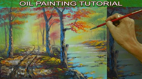 Oil Landscape Painting Tutorial With Palette Knife Autumn