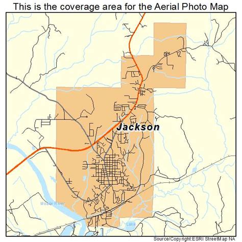 Aerial Photography Map Of Jackson Al Alabama