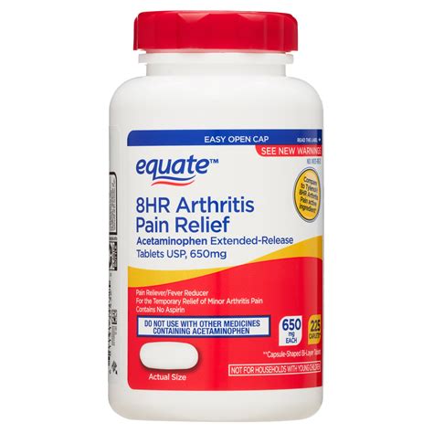 Equate Acetaminophen 8hr Arthritis Pain Relief Extended Release Caplets