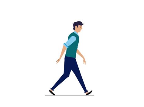 Human Walk Cycle Walking Cartoon Walking Animation Human Animation