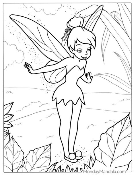 Top Best Tinkerbell Coloring Pages Free Printables Shill Art