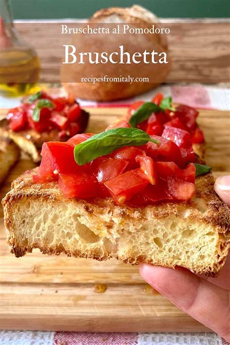 Classic Italian Bruschetta Tomato And Basil Recipes From Italy