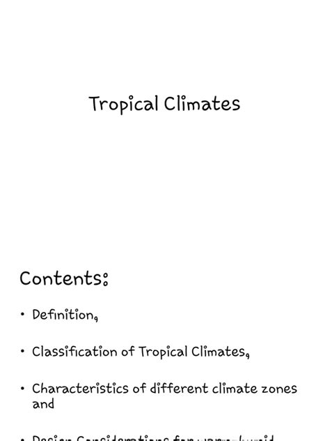 Tropical Climates Unit 2 Pdf Subtropics Climate