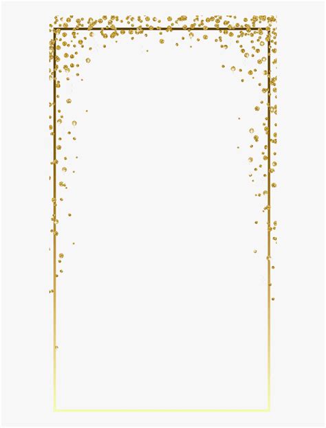 Gold Confetti Transparent Vector Png Images Border With Nice Colorful