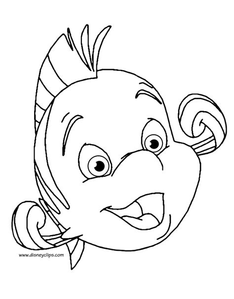 Flounder Coloring Page Coloring Home