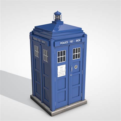 Tardis From Doctor Who Free 3d Model Obj Free3d