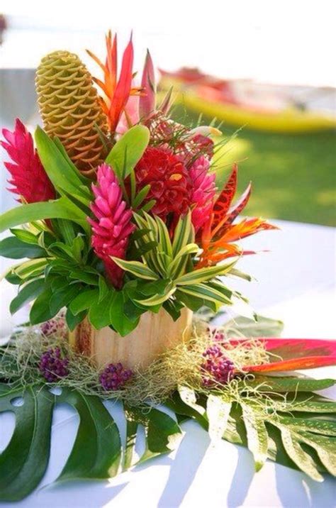 Pin De Suriyachat Bunnag En Beautiful Flowers Arreglos Florales Tropicales Arreglos Florales