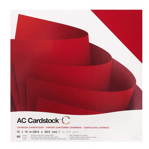 Crimson 12x12 Red Cardstock American Crafts Textured Scrapbook Paper 12x12 Cardstock Shop