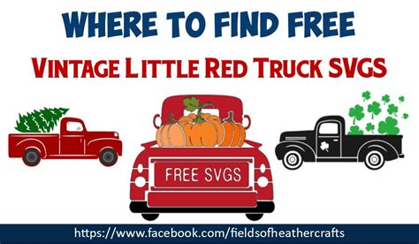 Pickup Truck Png Svg Silhouette Cricut Cut File Red Truck Svg Farm