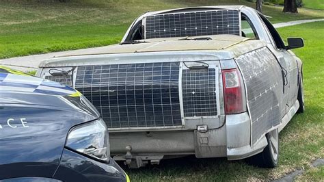 Police Bust Unregistered Solar Powered Holden Ute Unlicensed Driver Drive