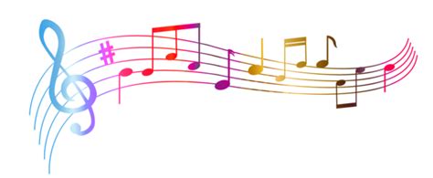Colorful Music Notes Clipart