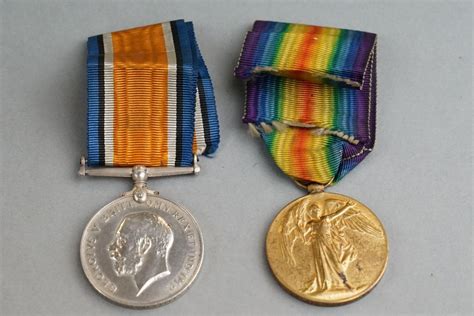 A British Full Size World War One Medal Pair To Include The Great War