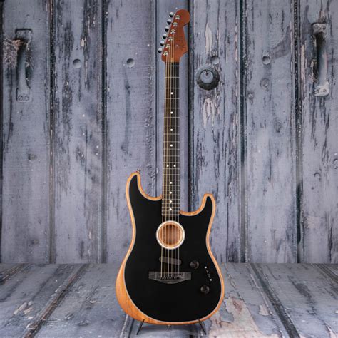 Fender American Acoustasonic Stratocaster Acousticelectric Black