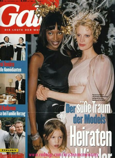 1997 Naomi Campbell Maid Of Honor Kristen Mcmenamy Bride And Lily