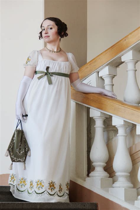 Dress In The Empire Style Fashion Regency Era Fashion Dresses