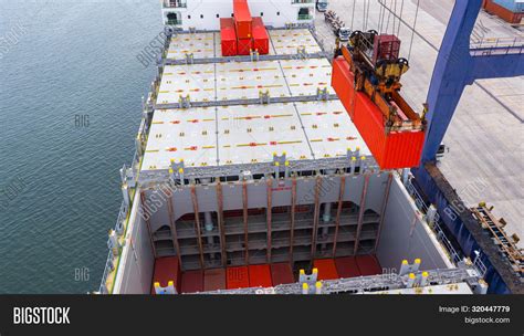 Container Ship Loading Image And Photo Free Trial Bigstock