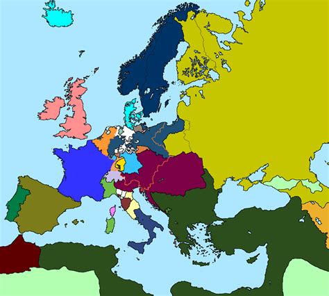 Map Of Europe 1815 By Xgeograd On Deviantart