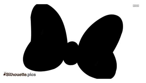Minnie Mouse Bow Silhouette Vector @ Silhouette.pics