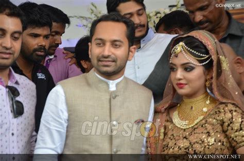 They felt they deserve each other and decided to they two acted each other only in two films. Fahad Fazil - Nazriya wedding photos (1)