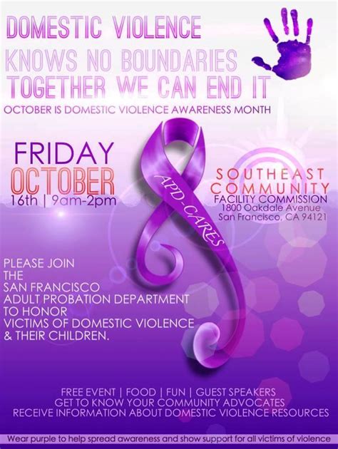 domestic violence awareness month flyer