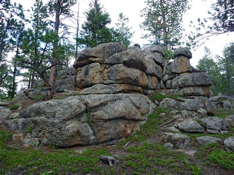 Granite Outcrop Gem Lake And Balanced Rock Rocky Mountain National