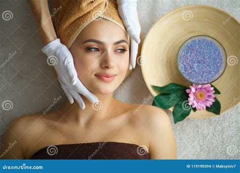 Skin And Body Care Close Up Of A Young Woman Getting Spa Treatment At Beauty Salon Spa Face