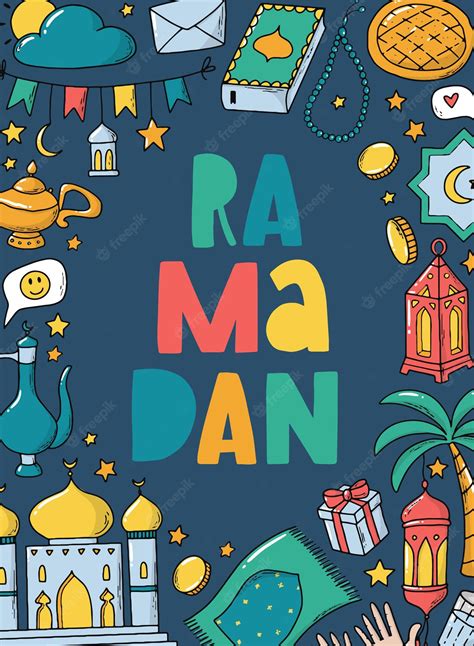Premium Vector Ramadan Greeting Card Poster Print