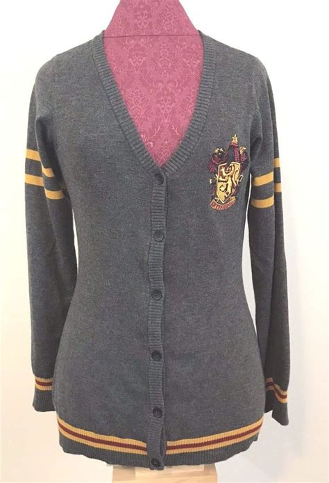 Harry Potter Gryffindor Cardigan Size Medium Cosplay Sweater Button Up
