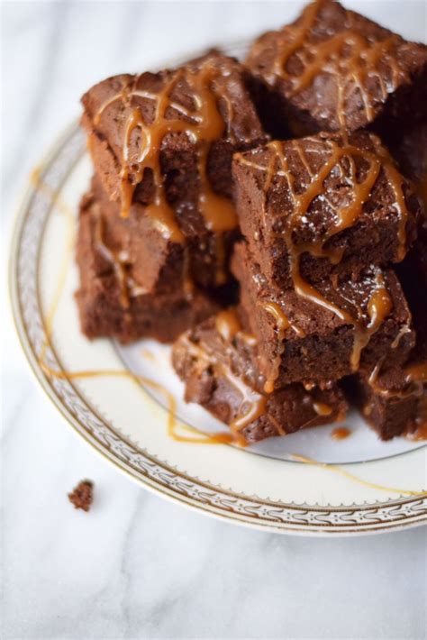 Salted Caramel Nutella Brownies One Brass Fox
